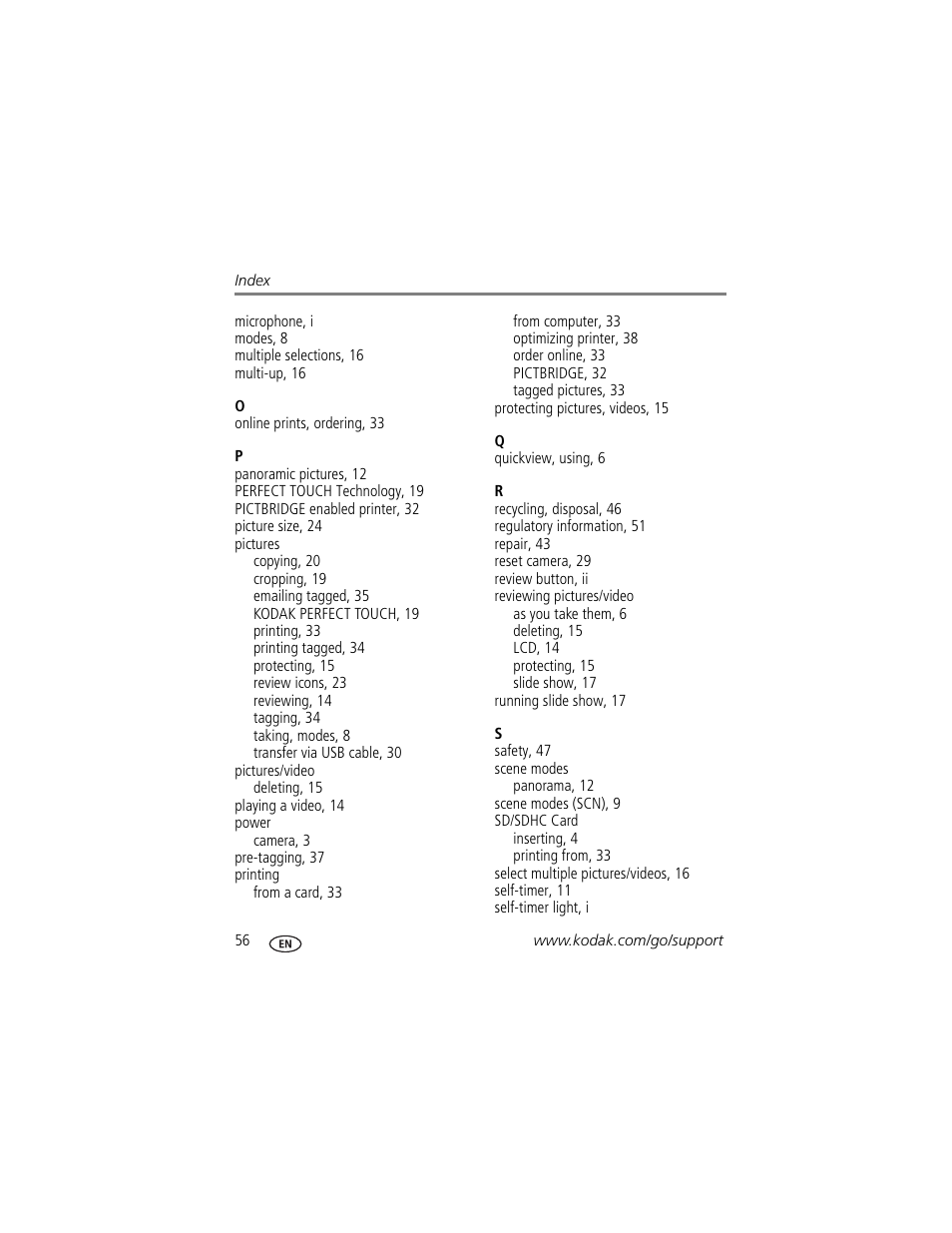 Kodak CD90 User Manual | Page 62 / 64