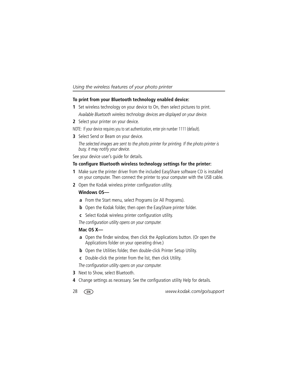 Kodak 500 User Manual | Page 34 / 71