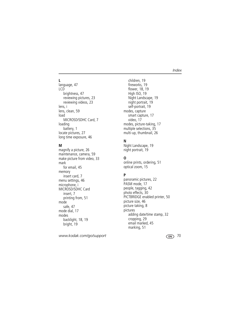 Kodak TOUCH M577 User Manual | Page 79 / 82