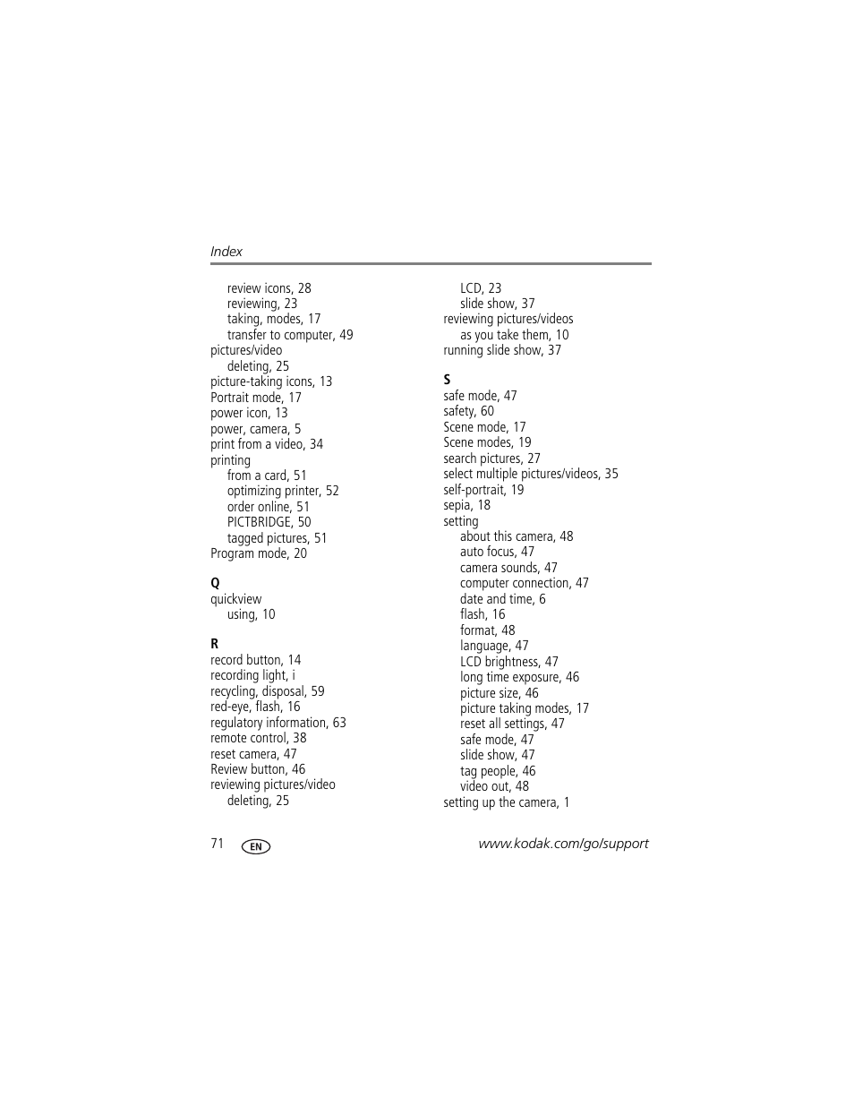 Kodak TOUCH M577 User Manual | Page 80 / 82