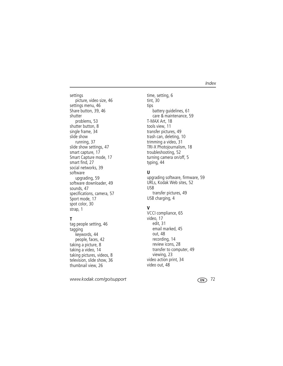 Kodak TOUCH M577 User Manual | Page 81 / 82
