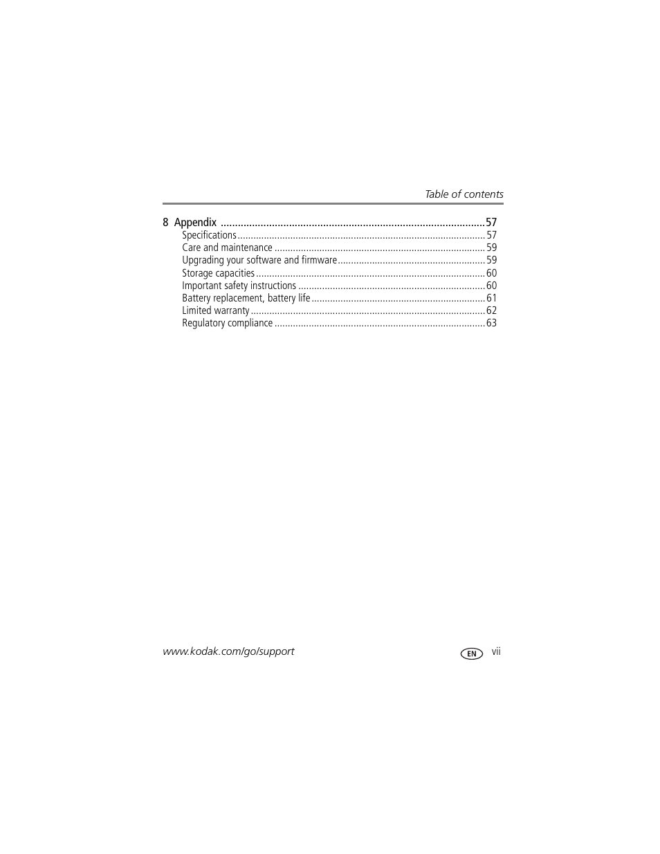 Kodak TOUCH M577 User Manual | Page 9 / 82