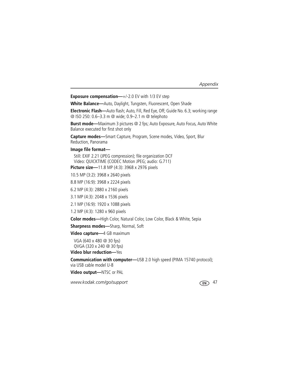 Kodak MD81 User Manual | Page 53 / 66