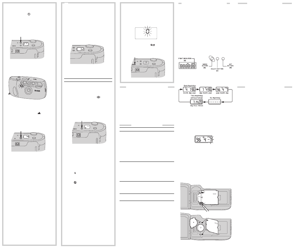 Mode on/off mode, Mode | Kodak Sharp Focus User Manual | Page 2 / 2