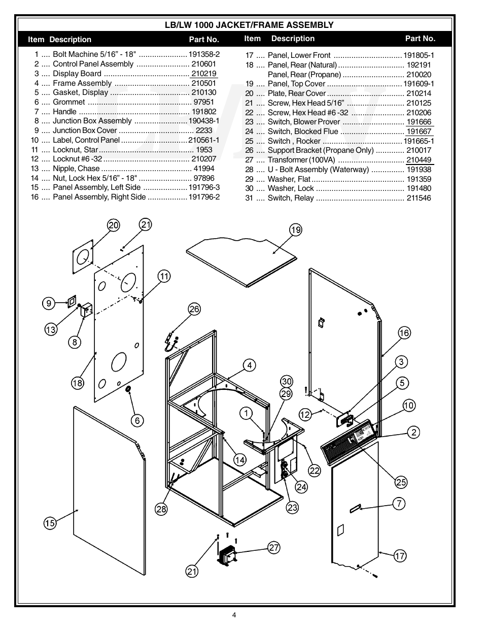 Lb/l | A.O. Smith 980 Series User Manual | Page 4 / 8
