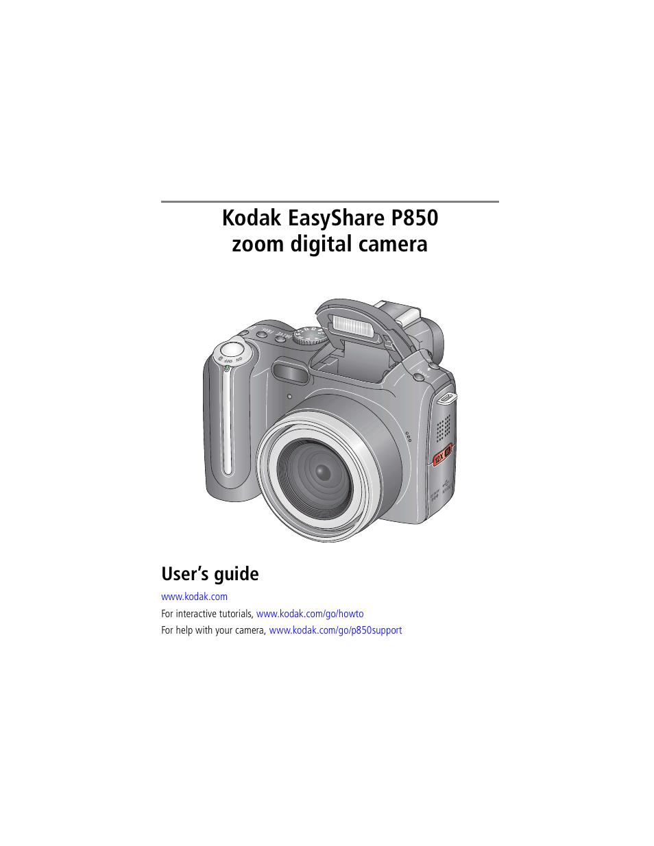 Kodak P850 User Manual | 106 pages