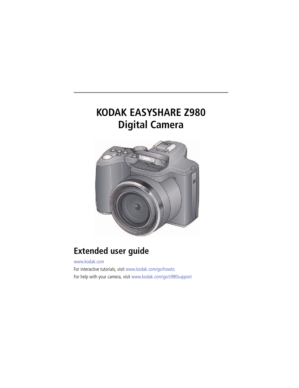 Kodak Z980 User Manual | 85 pages