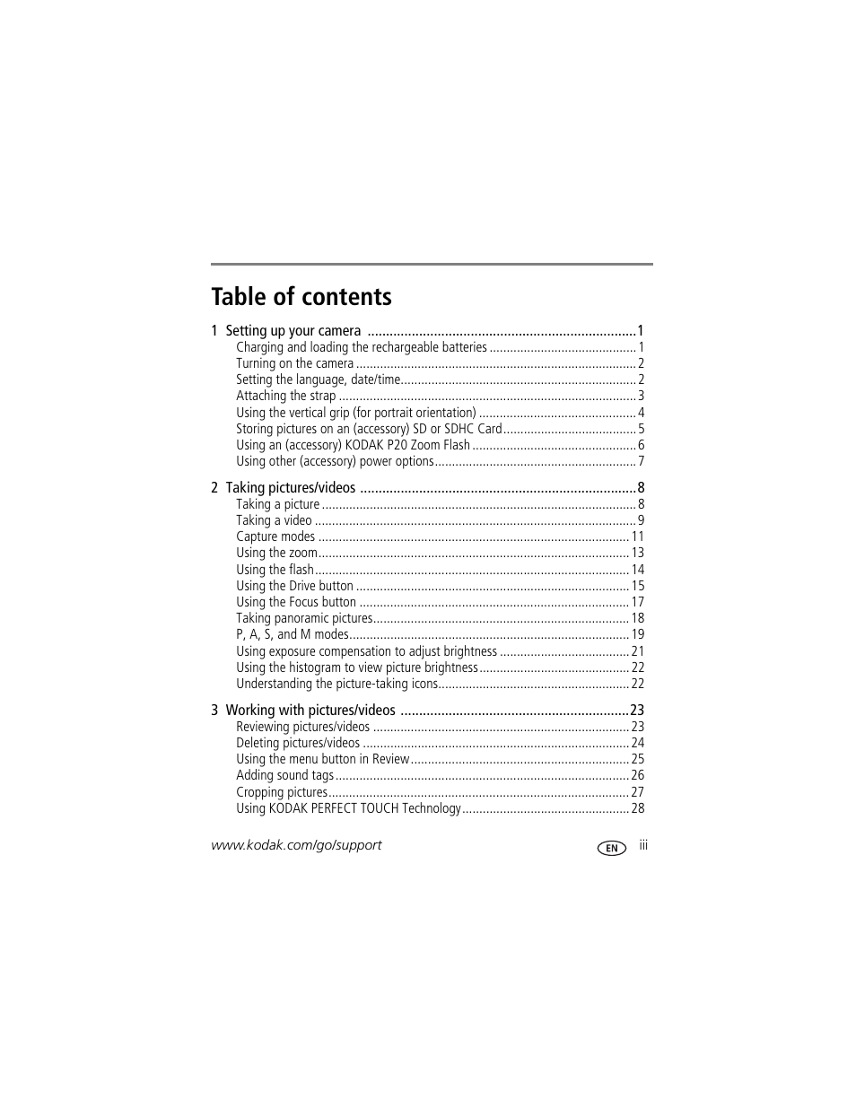 Kodak Z980 User Manual | Page 5 / 85