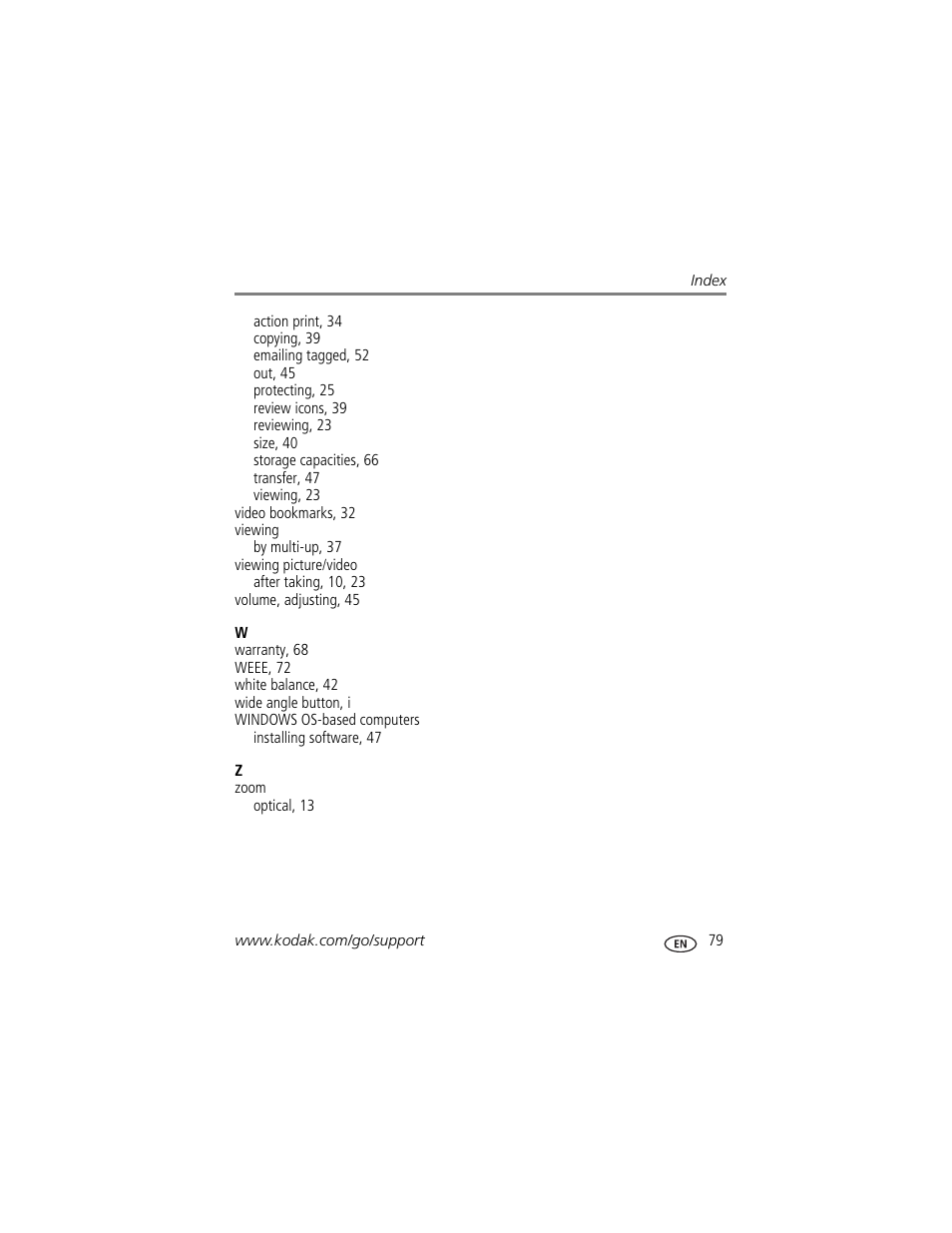 Kodak Z980 User Manual | Page 85 / 85