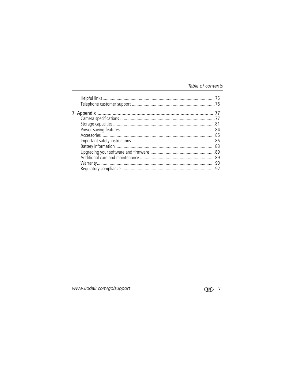 Kodak P712 User Manual | Page 7 / 110