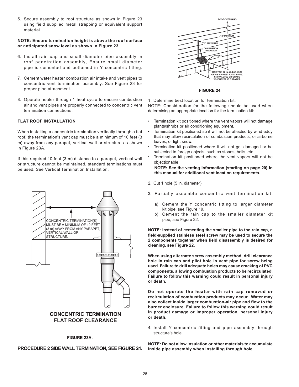 A.O. Smith Vertex 100 Power Vent DV Series 120 User Manual | Page 28 / 60