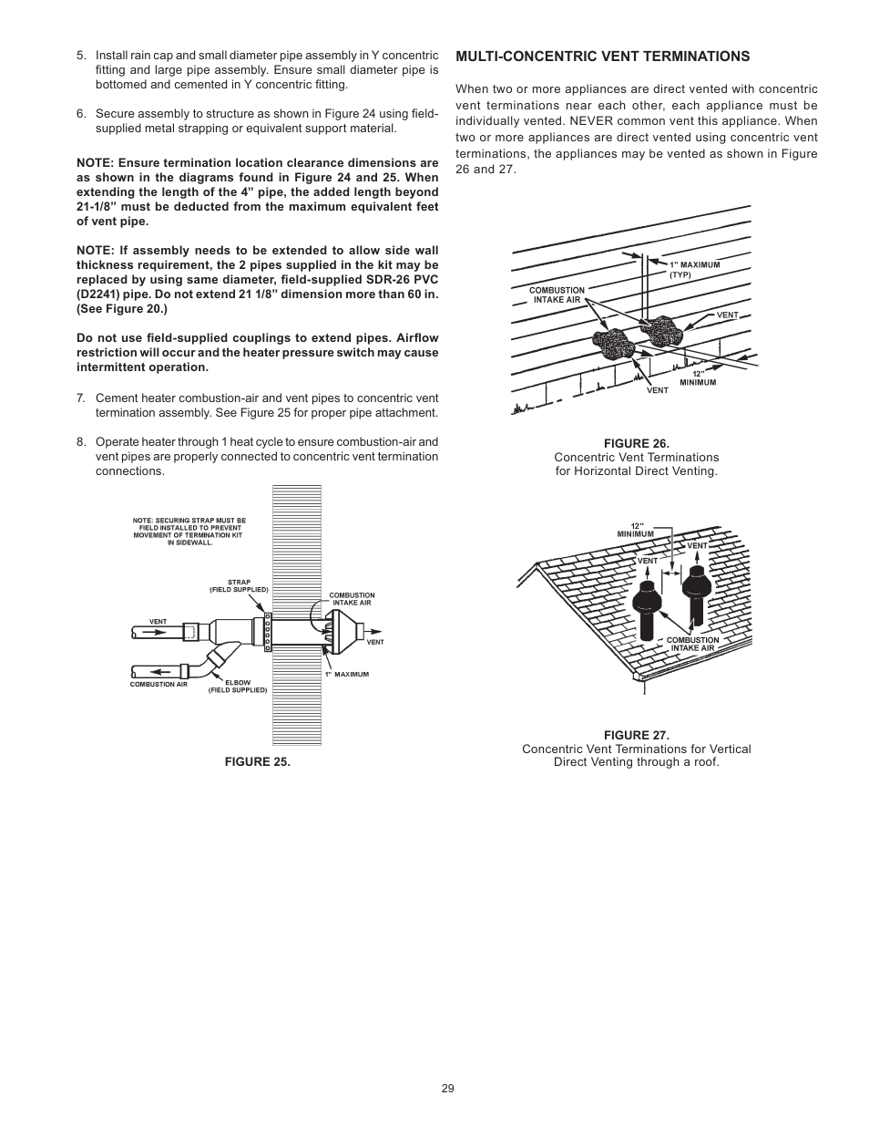 A.O. Smith Vertex 100 Power Vent DV Series 120 User Manual | Page 29 / 60