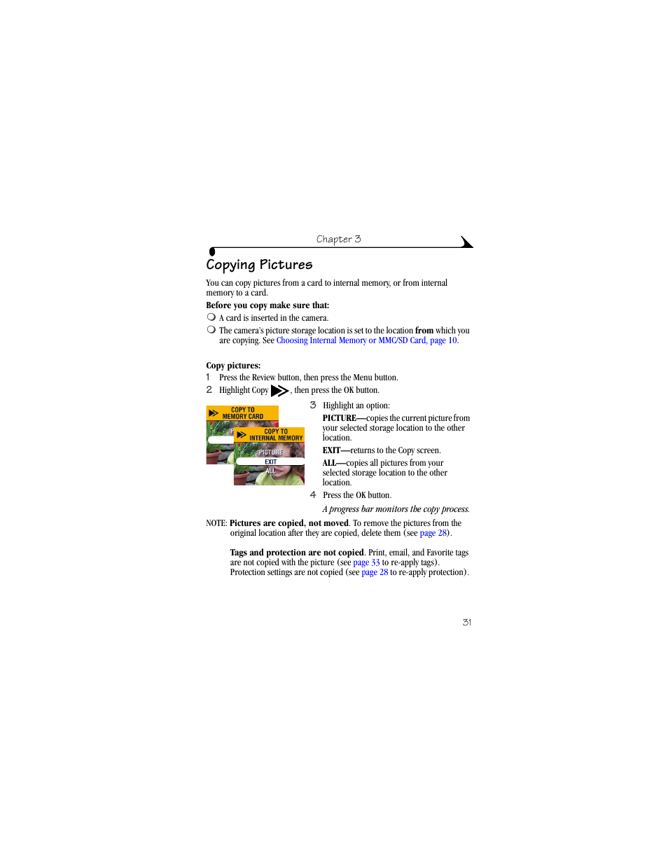 Copying pictures | Kodak CX4210 User Manual | Page 39 / 106