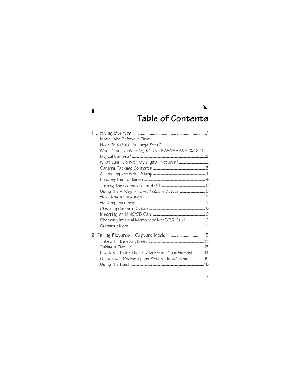 Kodak CX4210 User Manual | Page 5 / 106