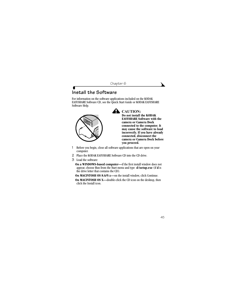 Install the software | Kodak CX4210 User Manual | Page 53 / 106