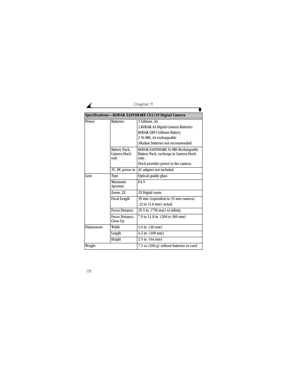 Kodak CX4210 User Manual | Page 86 / 106