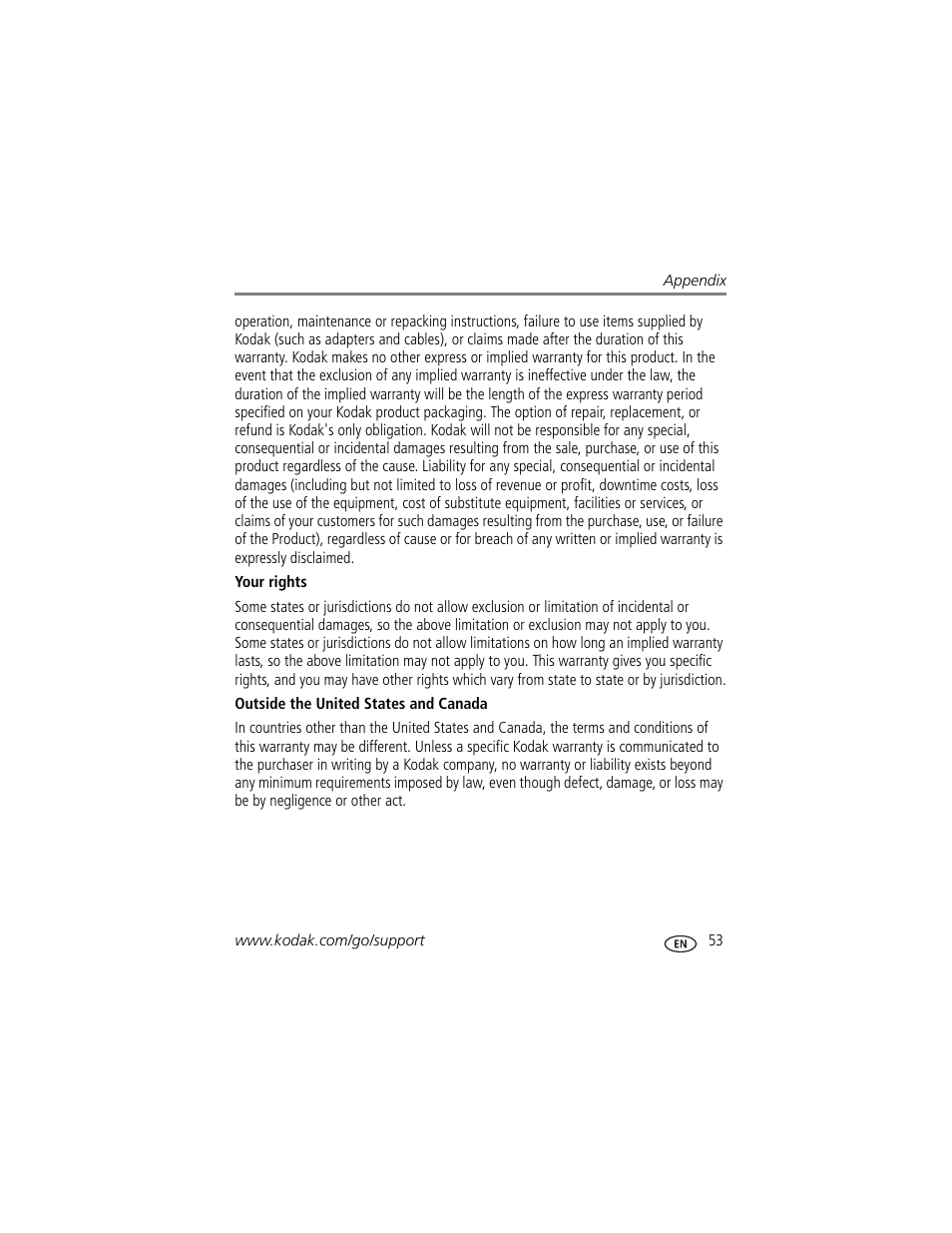 Kodak M550 User Manual | Page 59 / 68