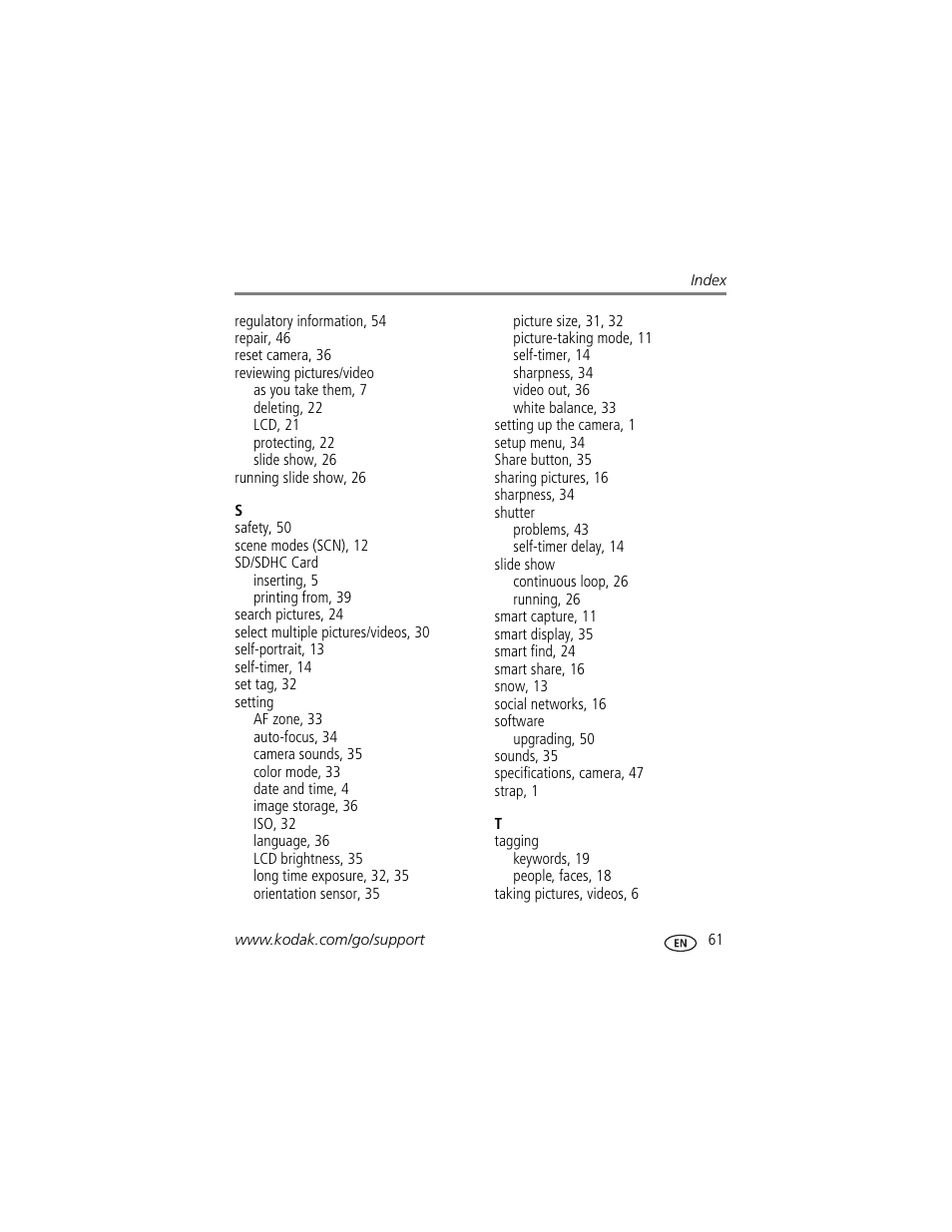 Kodak M550 User Manual | Page 67 / 68