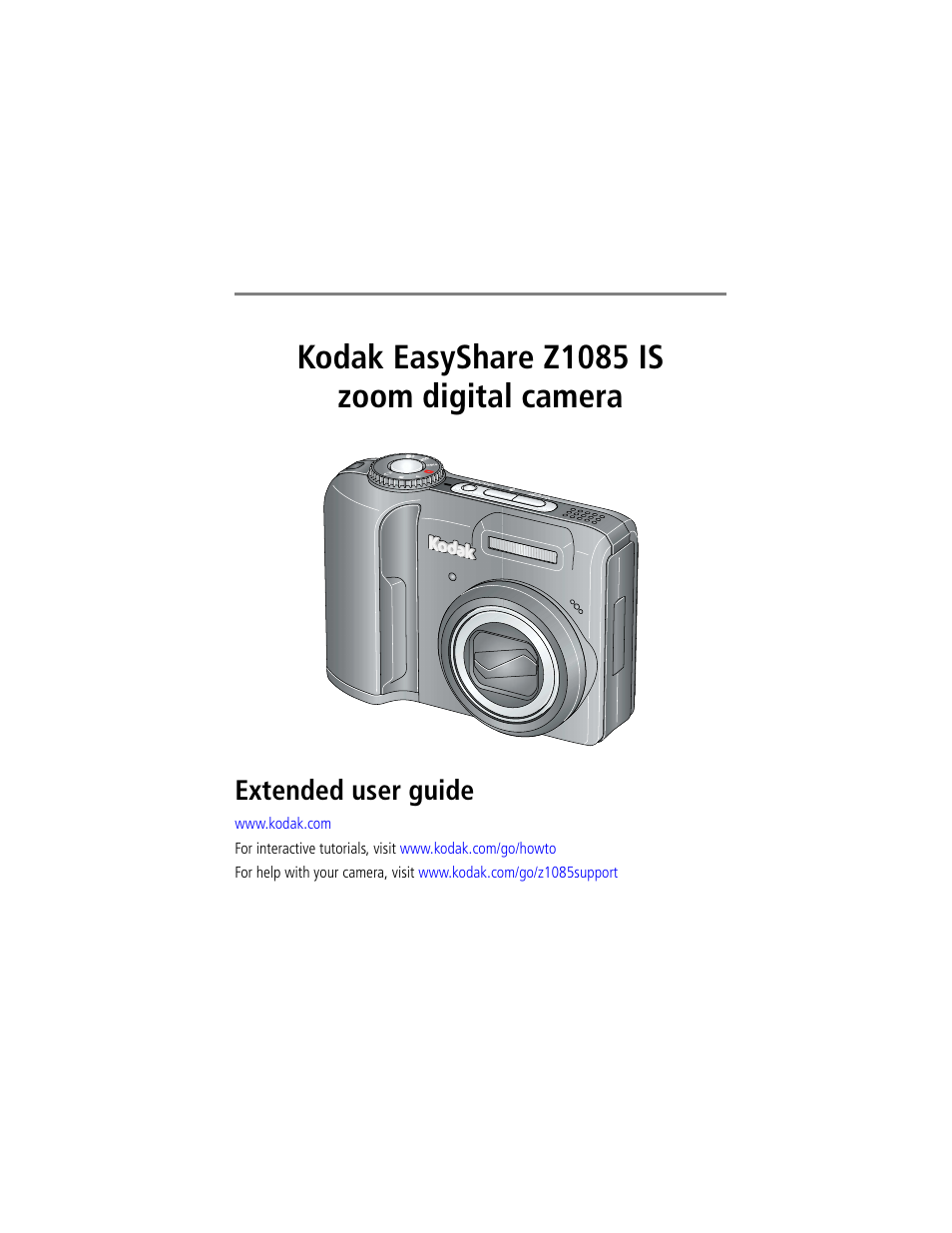 Kodak Z1085 IS User Manual | 78 pages