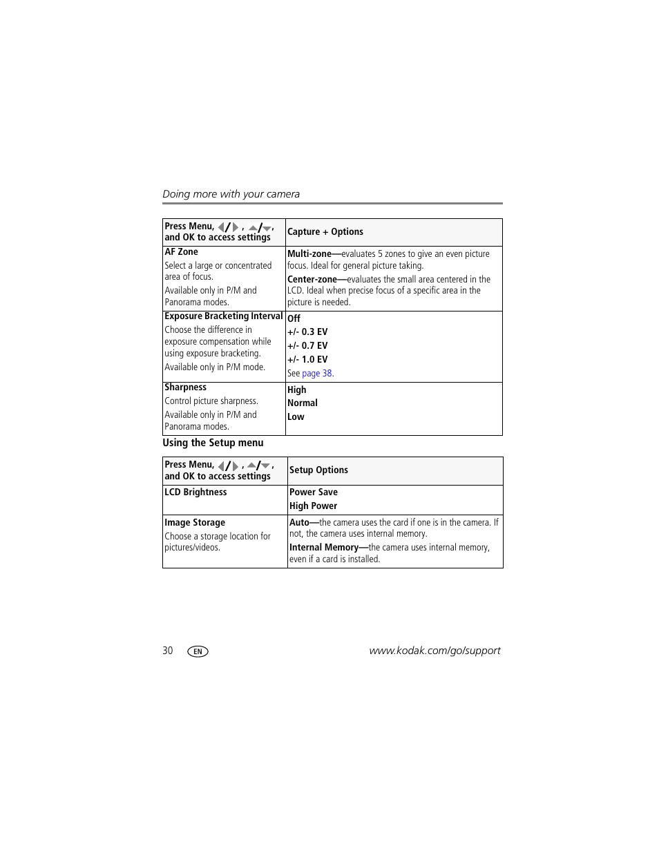 Kodak Z1085 IS User Manual | Page 36 / 78