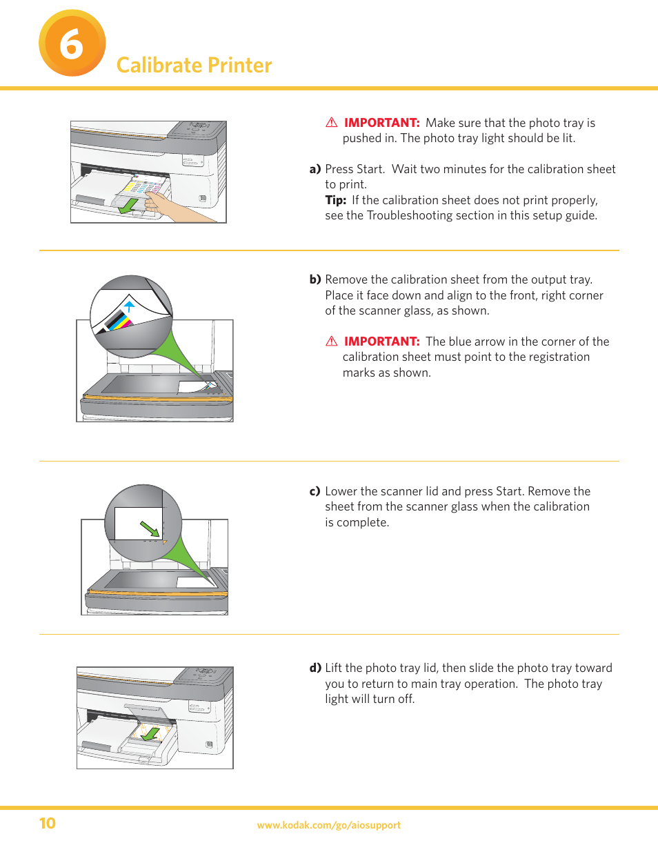 Calibrate printer | Kodak 5300 User Manual | Page 10 / 20