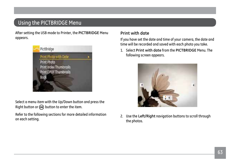 Using the pictbridge menu | Kodak FUN SAVER FD3 User Manual | Page 67 / 79