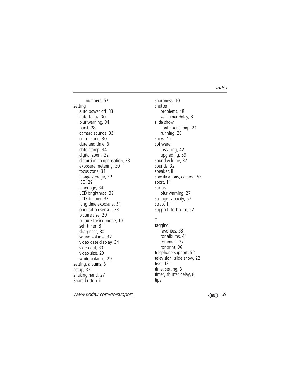 Kodak V705 User Manual | Page 75 / 76