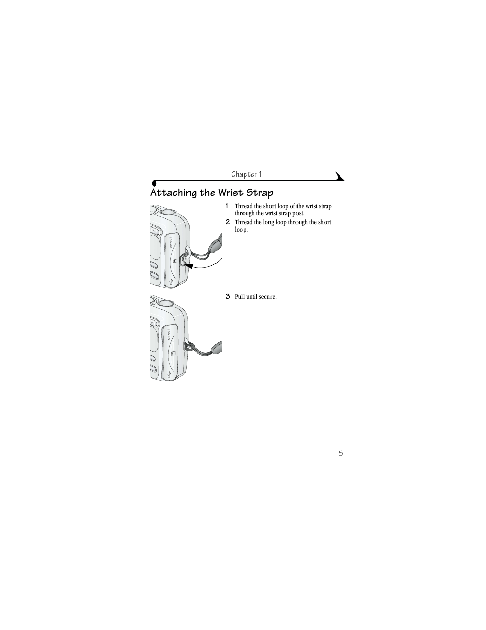 Attaching the wrist strap | Kodak CX6330 User Manual | Page 17 / 120