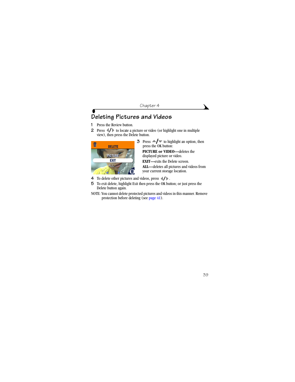 Deleting pictures and videos | Kodak CX6330 User Manual | Page 51 / 120