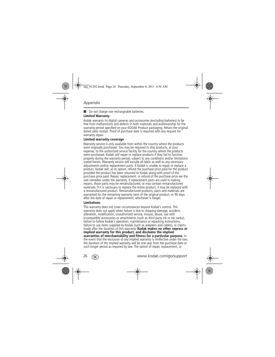 Kodak Z5010 User Manual | Page 26 / 29