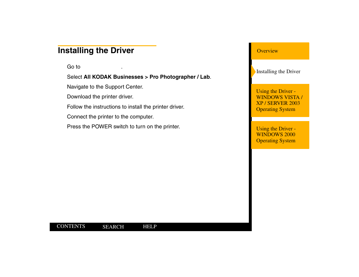 Installing the driver | Kodak 805 User Manual | Page 11 / 35