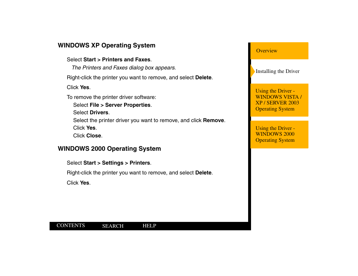 Windows xp operating system, Windows 2000 operating system | Kodak 805 User Manual | Page 13 / 35