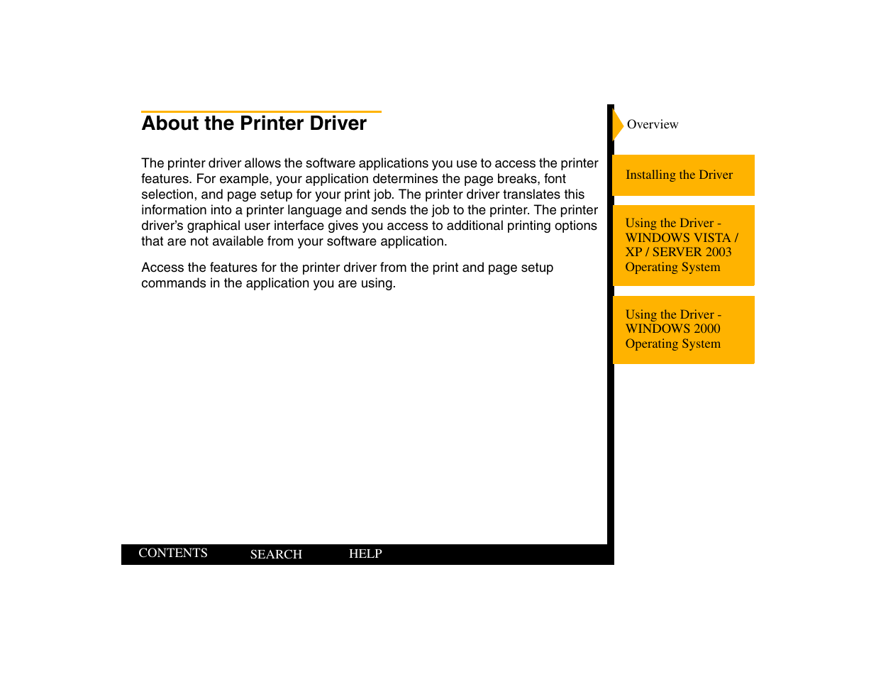 About the printer driver | Kodak 805 User Manual | Page 5 / 35