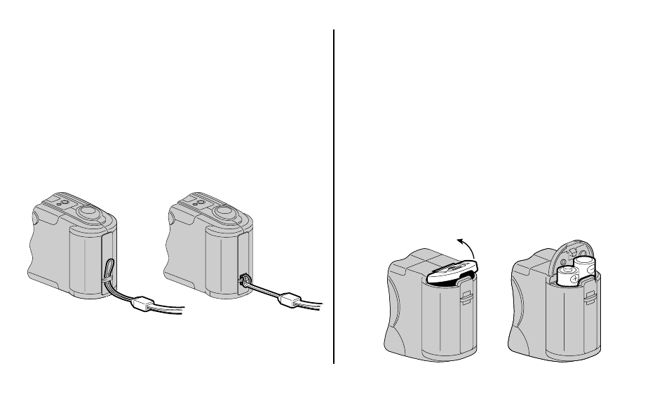 Attaching the camera strap, Loading the batteries | Kodak KE40 User Manual | Page 9 / 27