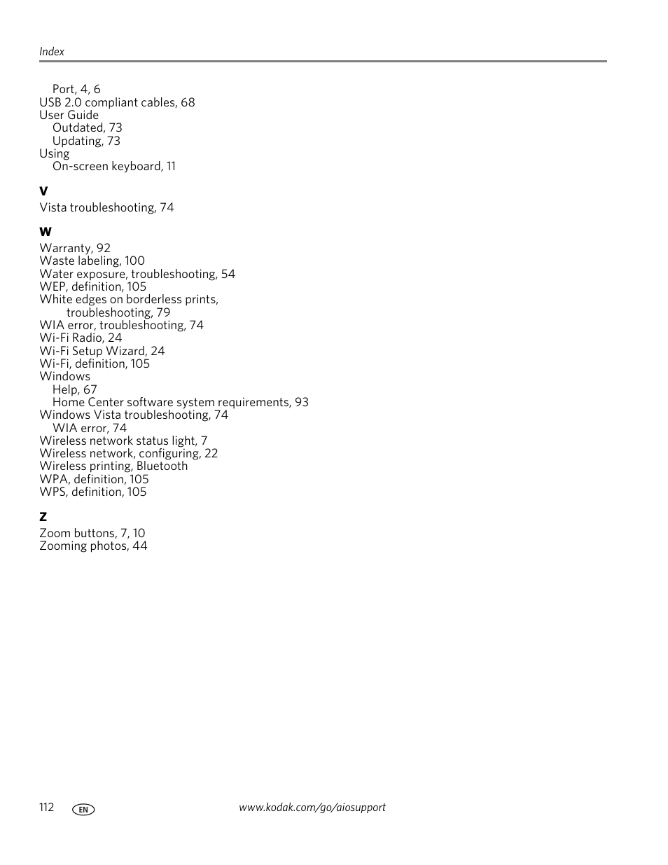 Kodak ESP 7 User Manual | Page 120 / 120