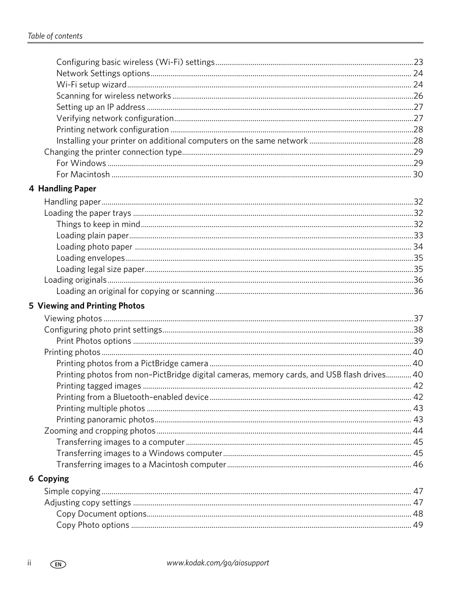 Kodak ESP 7 User Manual | Page 4 / 120