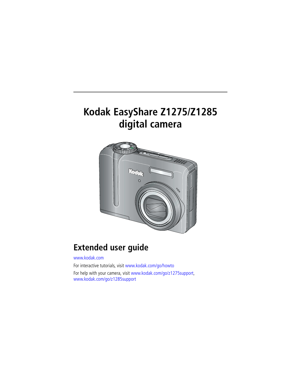 Kodak Z1275 User Manual | 79 pages