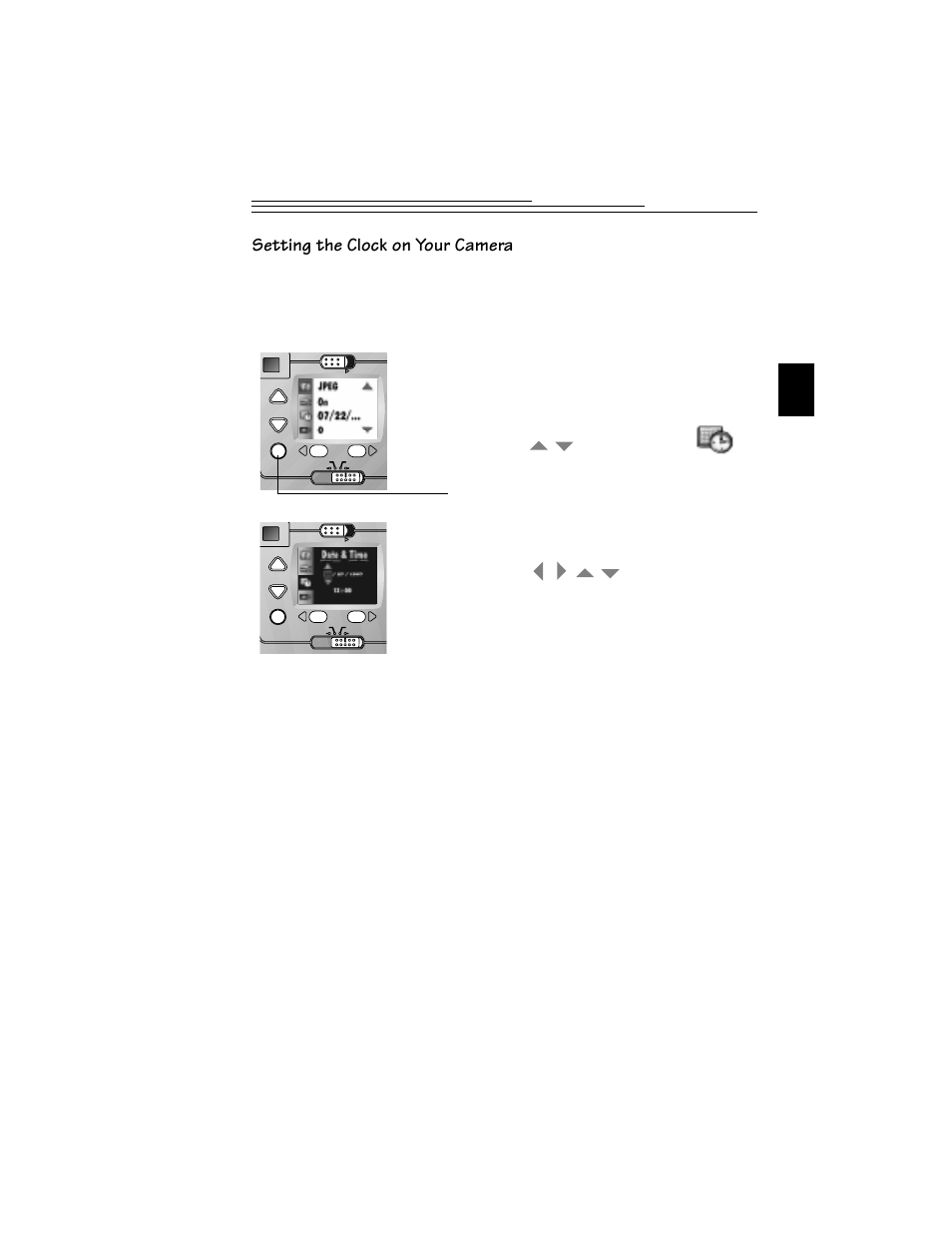Setting the clock on your camera | Kodak DC215 User Manual | Page 11 / 78
