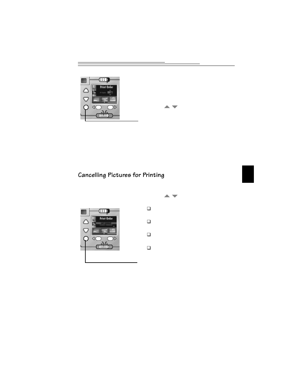 Cancelling pictures for printing | Kodak DC215 User Manual | Page 39 / 78