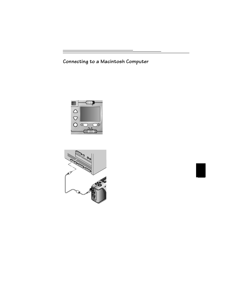 Connecting to a macintosh computer | Kodak DC215 User Manual | Page 49 / 78