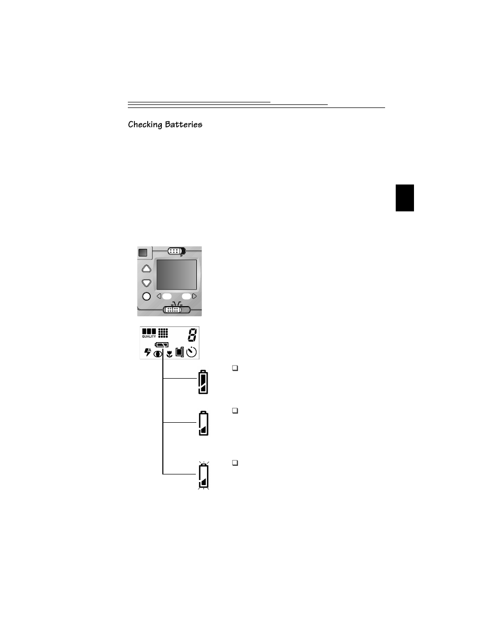 Checking batteries | Kodak DC215 User Manual | Page 9 / 78