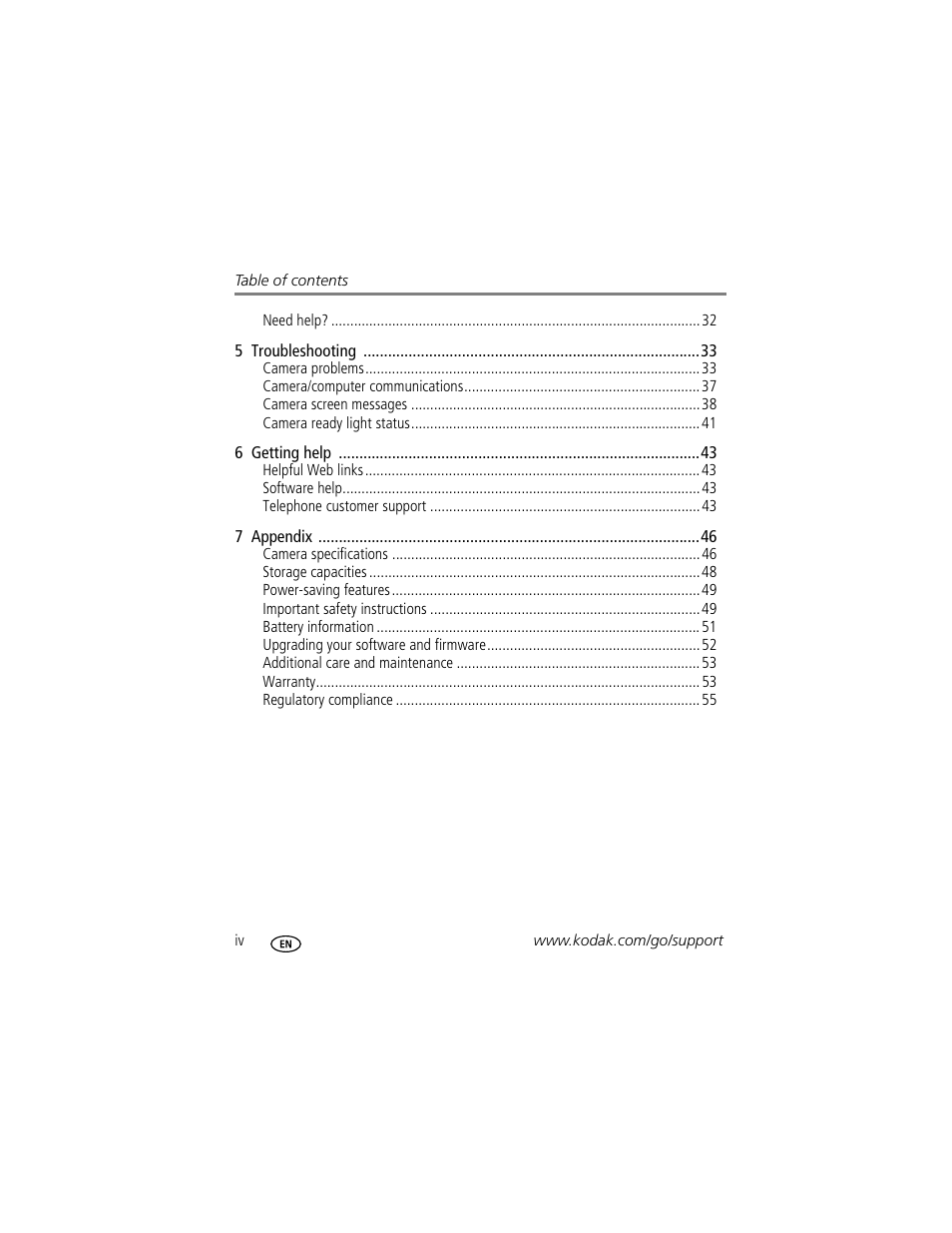 Kodak C300 User Manual | Page 6 / 68