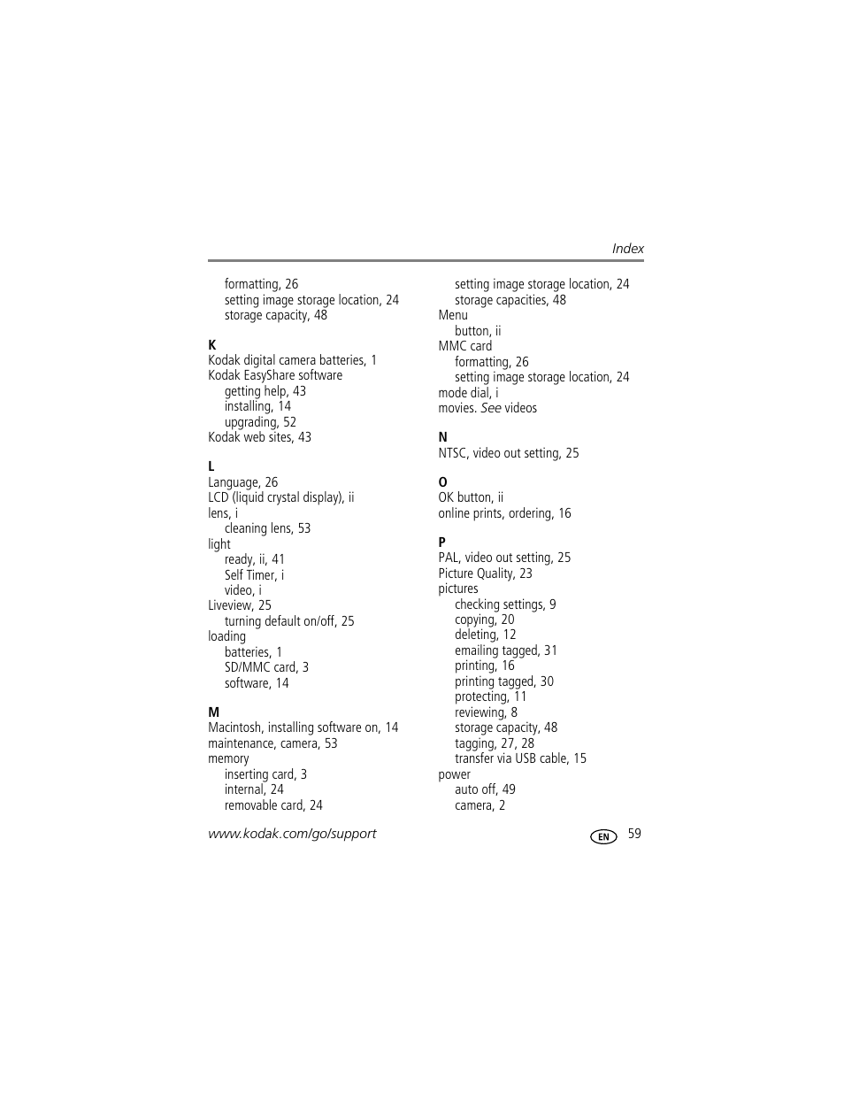 Kodak C300 User Manual | Page 65 / 68