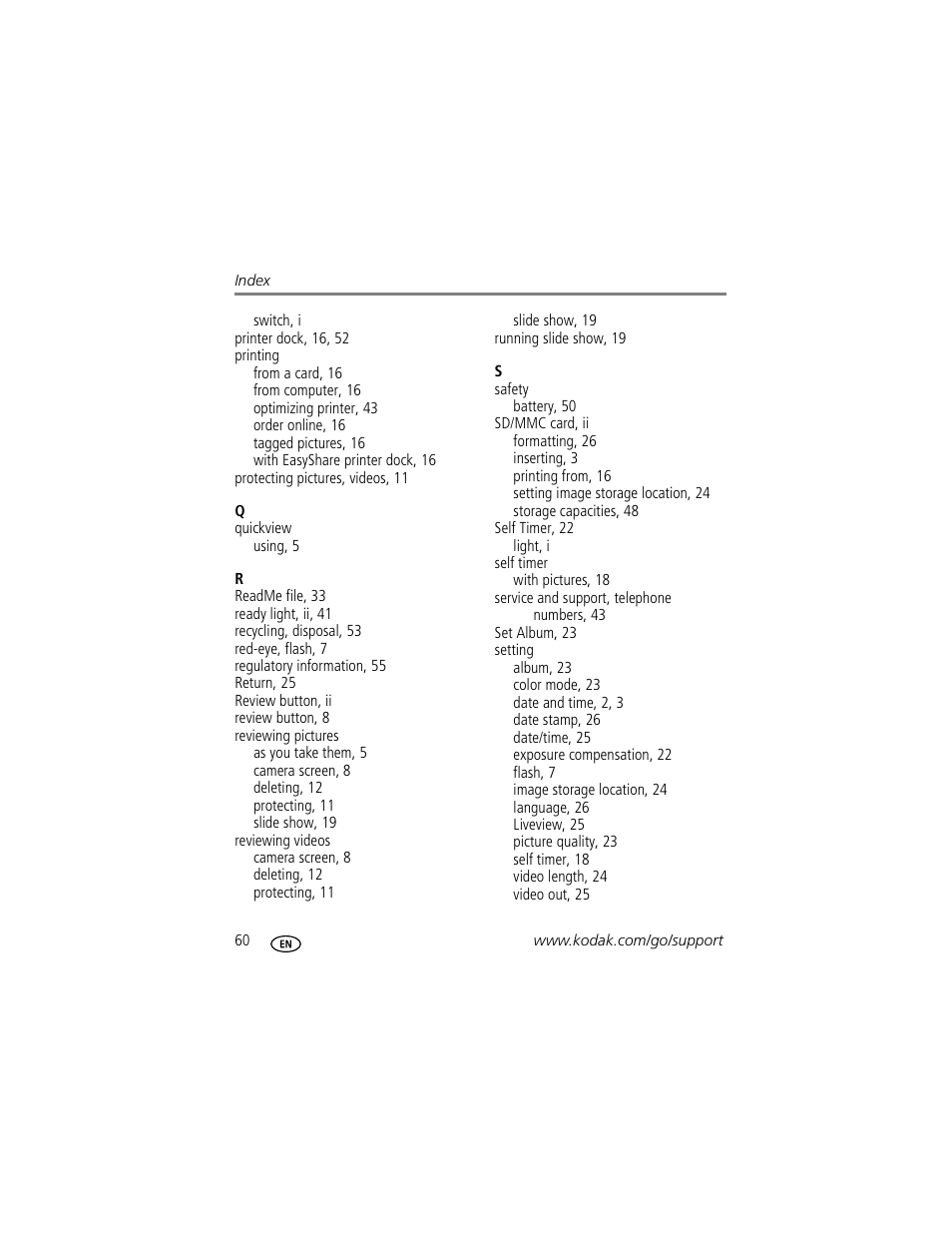 Kodak C300 User Manual | Page 66 / 68
