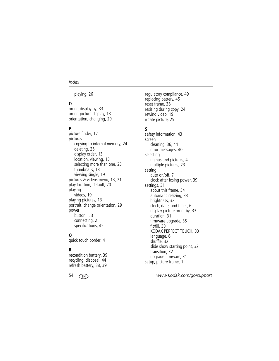 Kodak S730 User Manual | Page 60 / 61