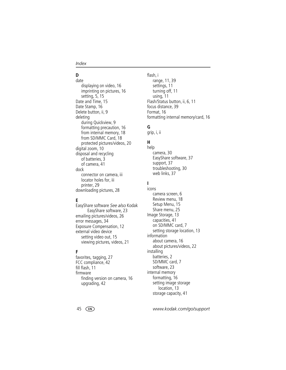 Kodak CX7310 User Manual | Page 52 / 56