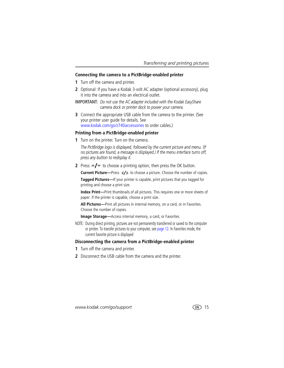 Kodak Z740 User Manual | Page 21 / 70