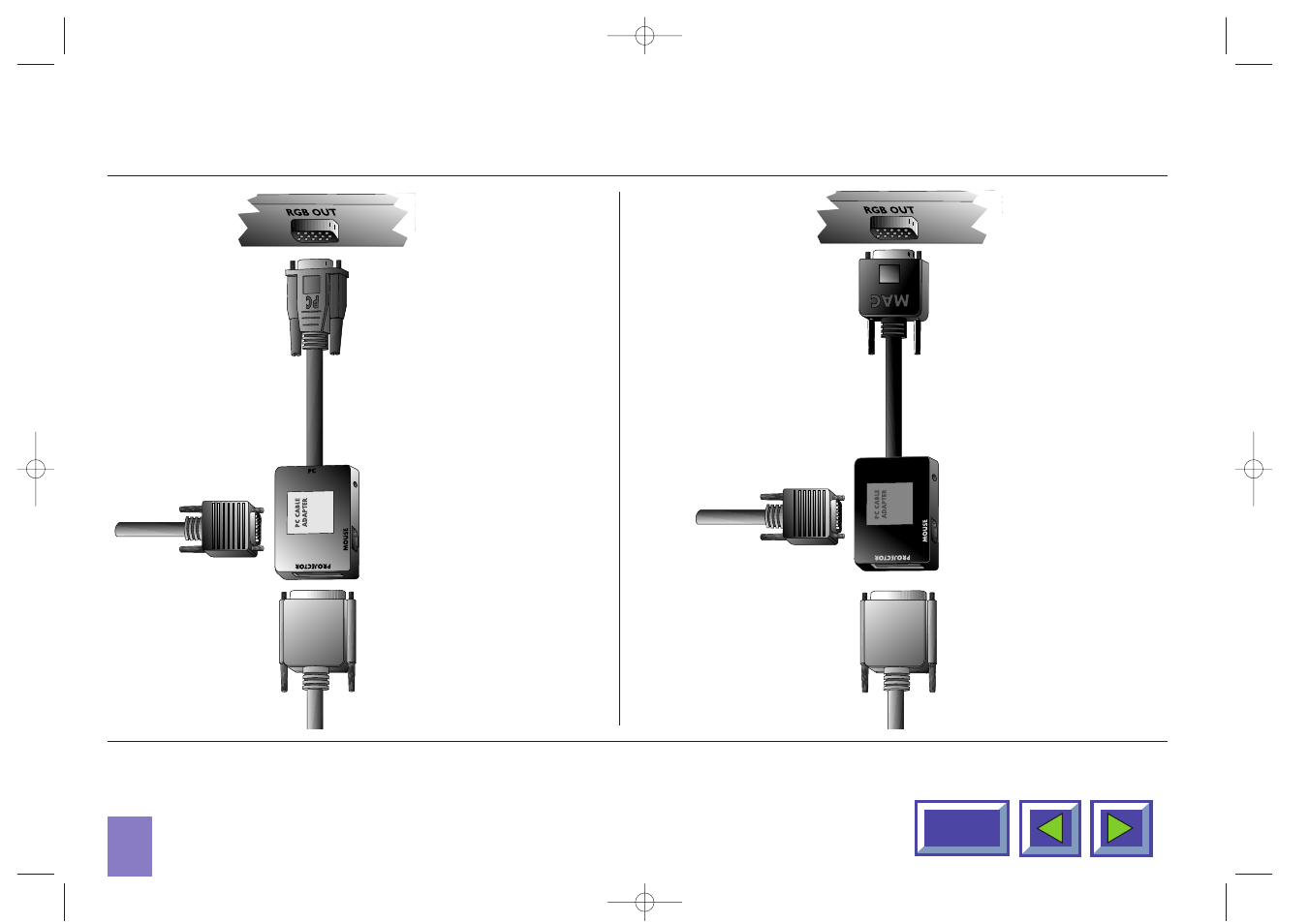 Connecting to a desktop pc with standard rgb, Connecting to an apple macintosh desktop computer | Kodak DP850 Ultra User Manual | Page 8 / 38