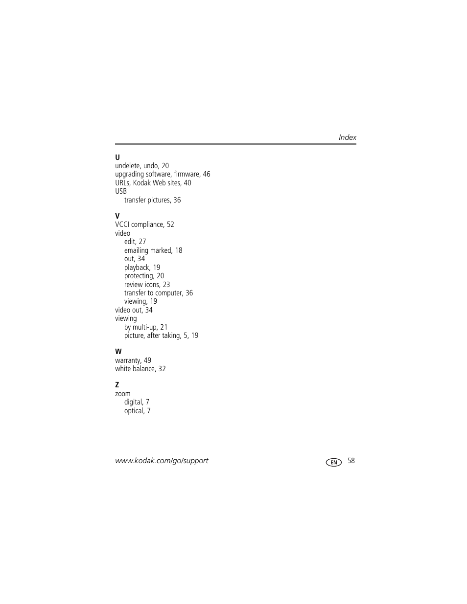 Kodak C1530 User Manual | Page 65 / 65