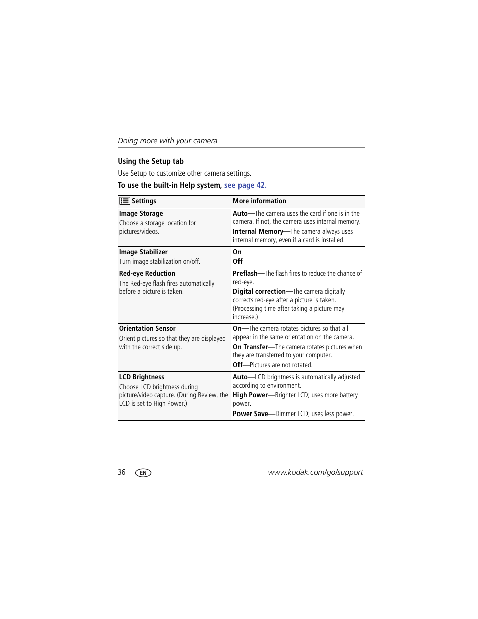 Kodak M590 User Manual | Page 42 / 67